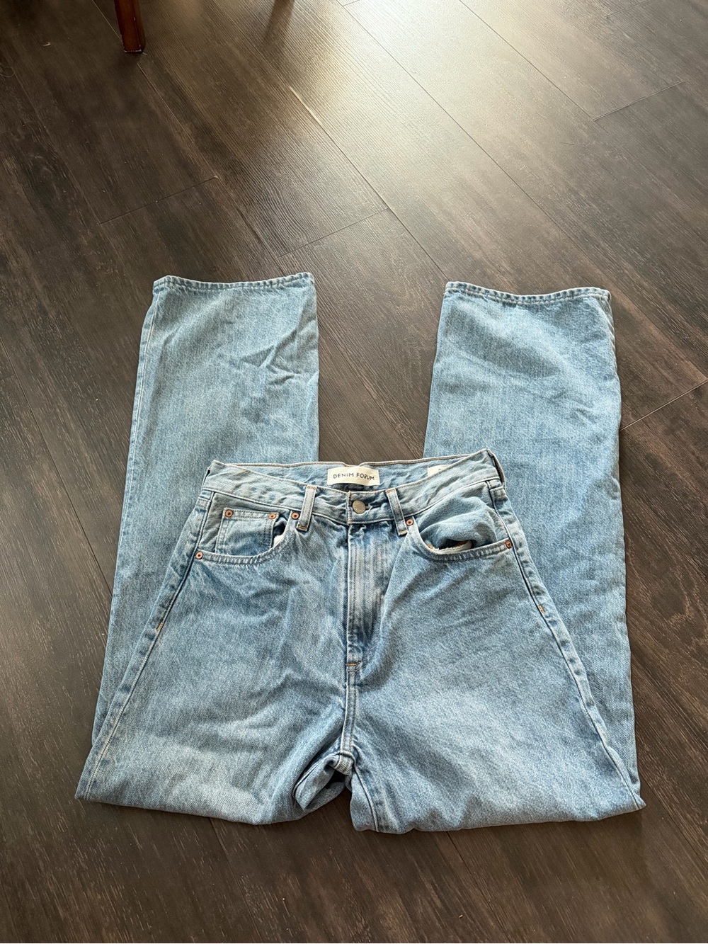 Denim Forum Light Blue High-Rise Jeans